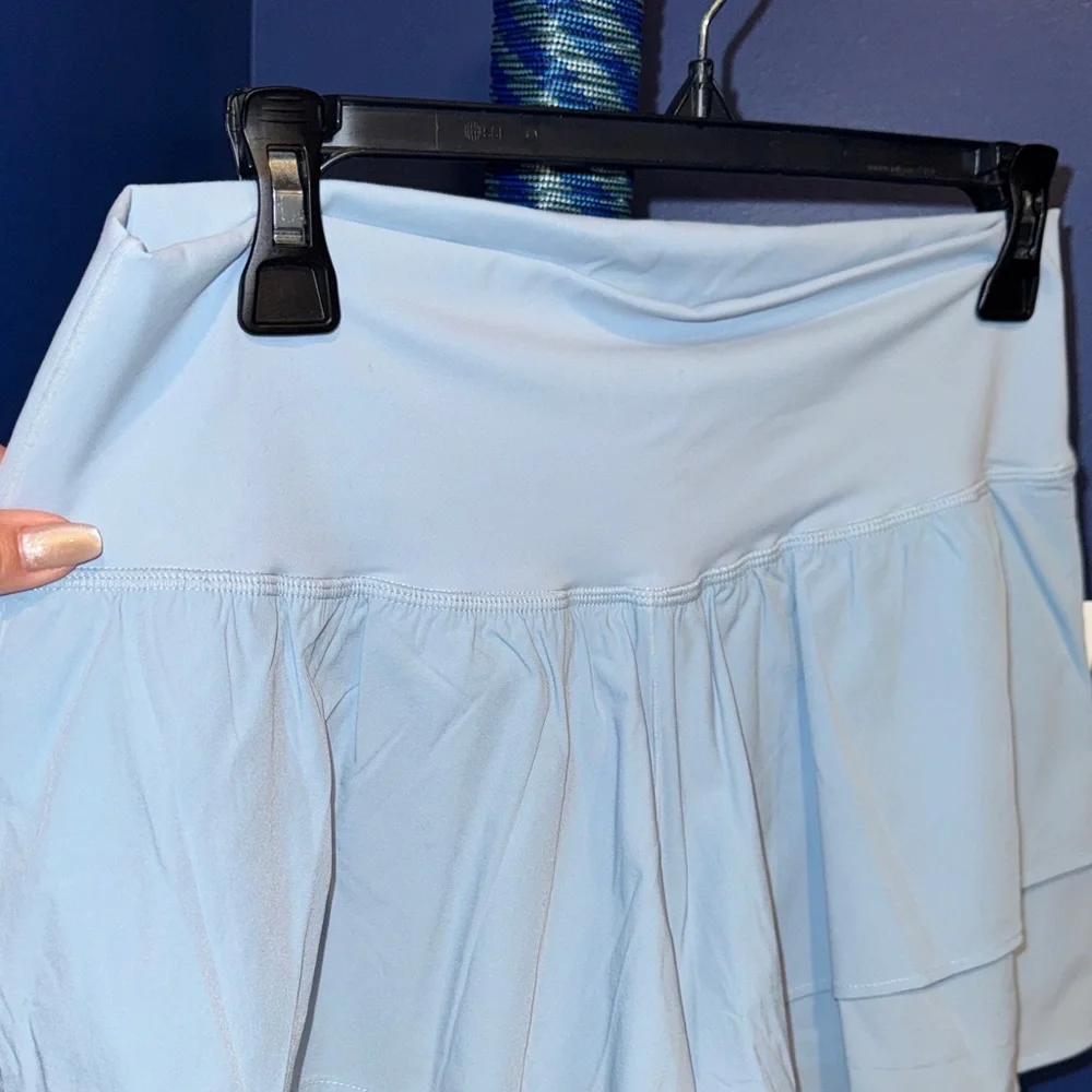 Hot Kiss- NWT Light Blue High Rise Flutter Pants Size Large - Picture 8 of 15